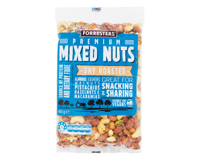 Forresters Dry Roasted Mixed Nuts 400g
