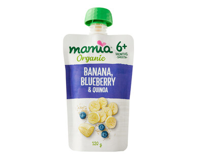 Mamia® Organic Banana Blueberry &amp; Quinoa 120g