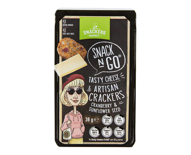 Snackers Market Tasty Cheese and Crackers 4pk