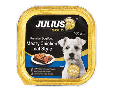 Julius Gold Premium Dog Food Meaty Chicken Loaf Style 100g