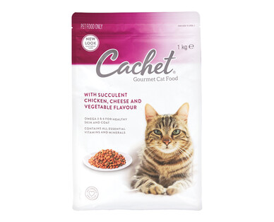 Cachet Gourmet Dry Cat Food Chicken, Cheese and Vegetable Flavour 1kg
