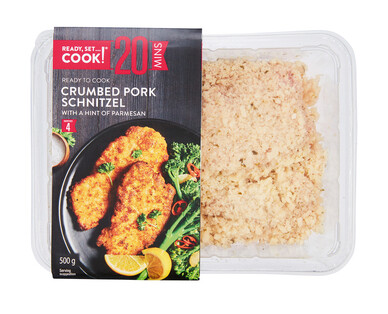 Ready, Set…Cook! Crumbed Pork Schnitzel 500g