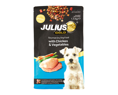 Julius Gold Gourmet Dry Dog Food Chicken &amp; Vegetables 1.5kg