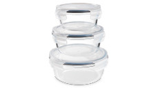 Glass Storage Containers 3pc Set 