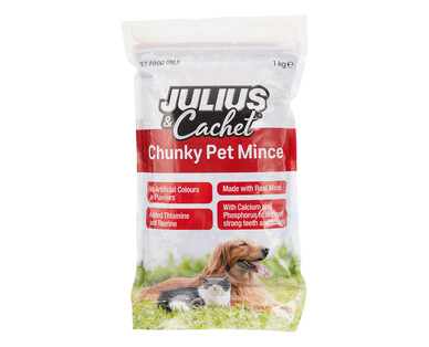 Julius &amp; Cachet Chunky Pet Mince 1kg