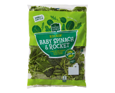 The Fresh Salad Co Baby Spinach &amp; Rocket 120g