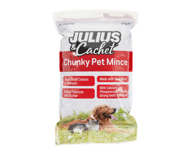 Julius &amp; Cachet Chunky Pet Mince 3kg
