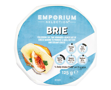 Emporium Selection Brie Cheese 125g