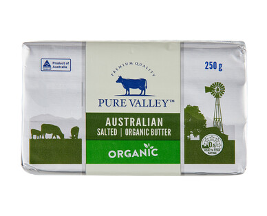 Pure Valley Salted Organic Butter 250g