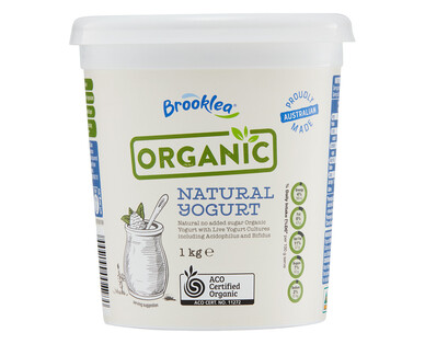 Brooklea Organic Natural Yogurt 1kg