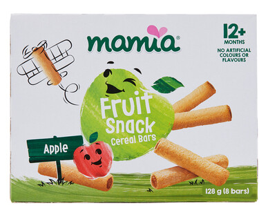 Mamia® Fruit Snack Cereal Bars Apple 12+ months 8pk 128g