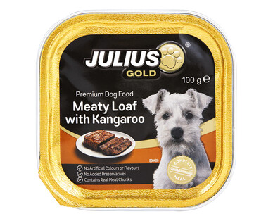 Julius Gold Premium Dog Food Meaty Kangaroo Loaf Style 100g