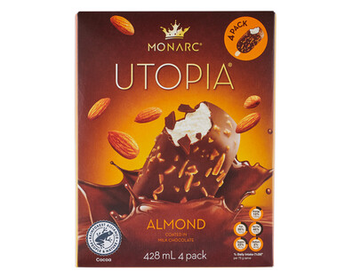 Monarc Utopia Almond 4pk/428ml