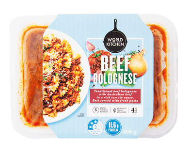 World Kitchen Beef Bolognese 800g