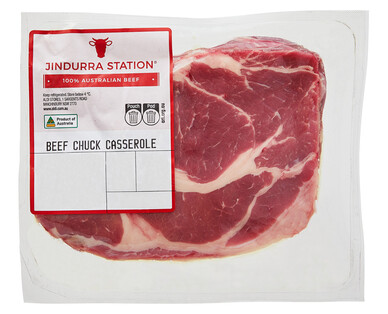 Jindurra Station Beef Chuck Casserole per kg