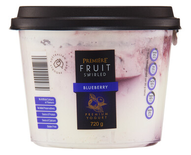 Premiere Fruit Swirl Blueberry Yogurt 720g