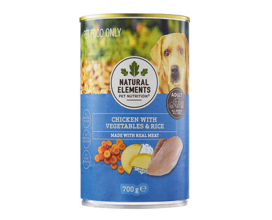Natural Elements Pet Nutrition Chicken with Vegetables and Rice 700g