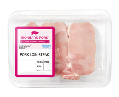 Ironbark Pork Pork Loin Steak per kg