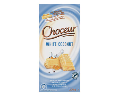 Choceur White Coconut Chocolate Block 200g