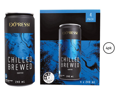 Expressi Chilled Brewed Coffee 4 x 240ml