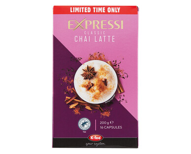 Expressi Chai Latte Coffee Capsules 16pk