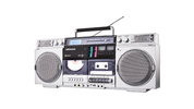 80’s Bluetooth Boombox with CD Player and Cassette Deck