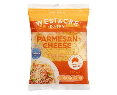 Westacre Dairy Shredded Parmesan Cheese 250g