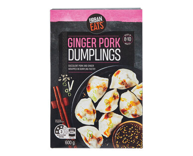 Urban Eats Ginger Pork Dumplings 600g