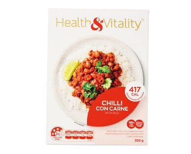 Health &amp; Vitality Chilli Con Carne 350g