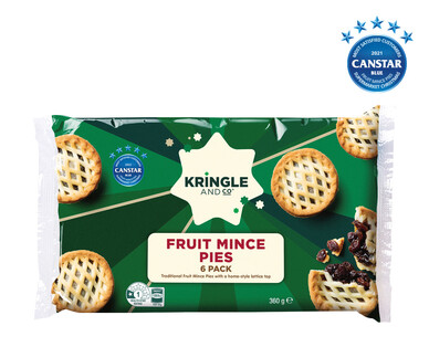 Traditional Fruit Mince Pies 6pk 360g