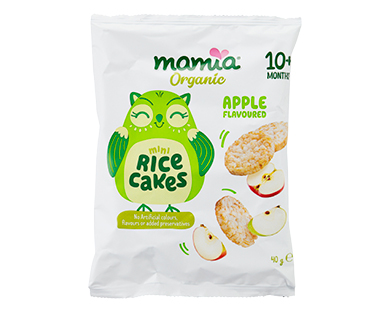 Mamia Organic Apple Mini Rice Cakes 40g