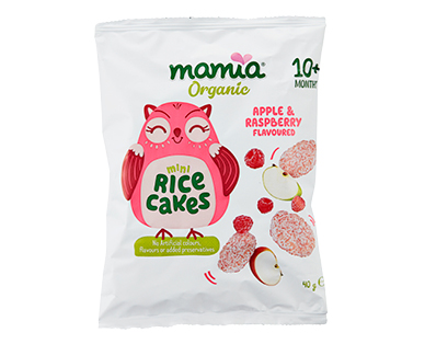 Mamia Organic Raspberry Mini Rice Cakes 40g
