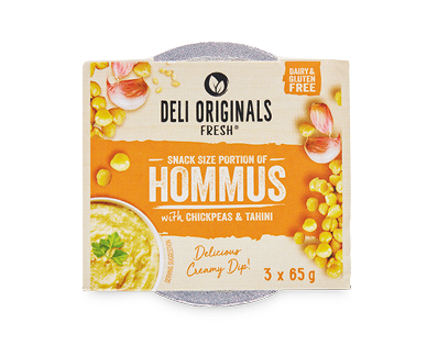 Deli Originals Fresh Multipack Hommus Dip 3 x 65g