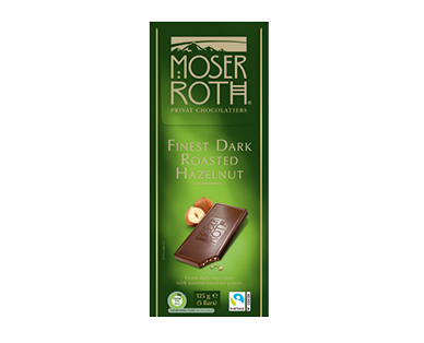 Moser Roth Dark Hazelnut Chocolate Block 125g
