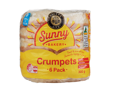 Bakers Life Sunny Crumpets 6pk