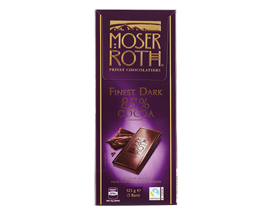 Moser Roth Dark 85% Chocolate Block 125g