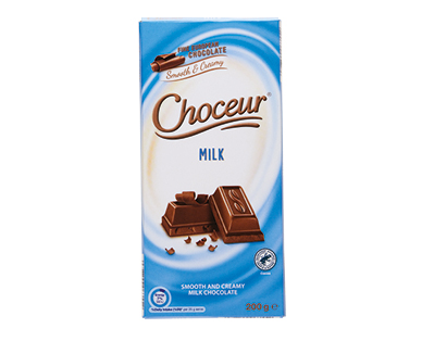 Choceur Milk Chocolate Block 200g