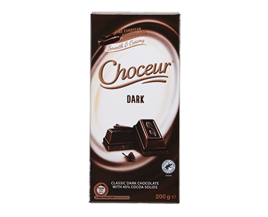 Choceur Dark Chocolate Block 200g