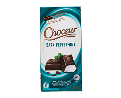 Choceur Dark Peppermint Chocolate Block 205g