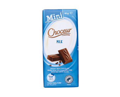Choceur Milk Mini Chocolate Bars 5 x 40g