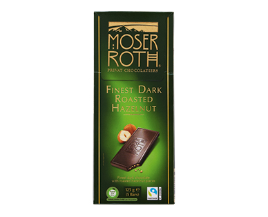 Moser Roth Dark Hazelnut Chocolate Block 125g