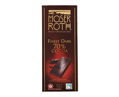 Moser Roth Dark 70% Chocolate Block 125g