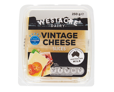 Westacre Dairy Vintage Cheese Slices 250g