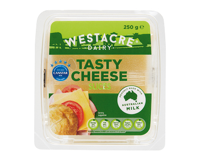 Westacre Dairy Tasty Cheese Slices 250g