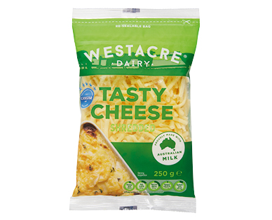 Westacre Dairy Shredded Tasty Cheese 250g