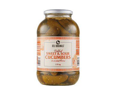 Deli Originals Sweet &amp; Sour Cucumbers 1.95kg
