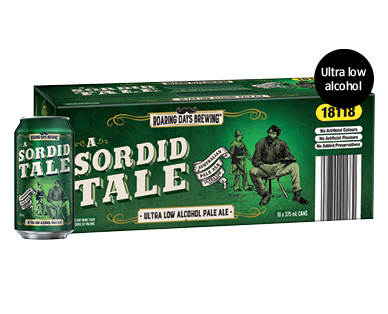 Roaring Days Brewing “A Sordid Tale” Ultra Low Alcohol Pale Ale 10 x 375ml