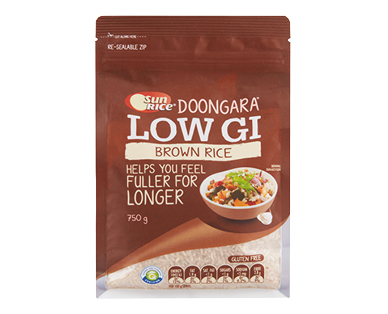 Sunrice Doongara Low GI Brown Rice 750g