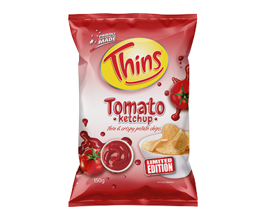 Thins Chips Tomato Ketchup 150g