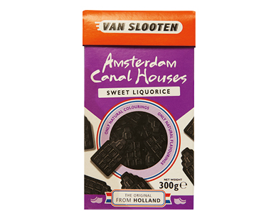 Van Slooten Amsterdam Canal Houses Sweet Liquorice 300g
